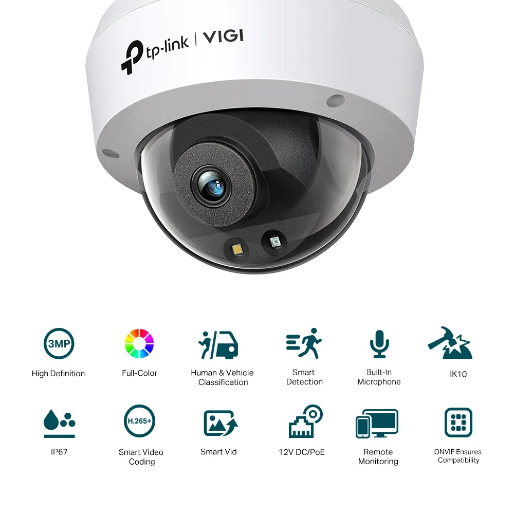 TP-LINK Network Camera VIGI C230(2.8mm) 4MP Dome - Image 6