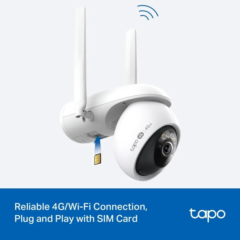 Комплект охранителна камера Pan/Tilt Wi-Fi/4G LTE и соларен панел TP-Link Tapo C665G KIT - Image 3