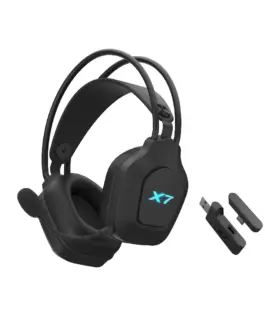 Alternative view от A4tech X7 Геймърски безжични слушалки XR-200, Bluetooth, RGB, черни
