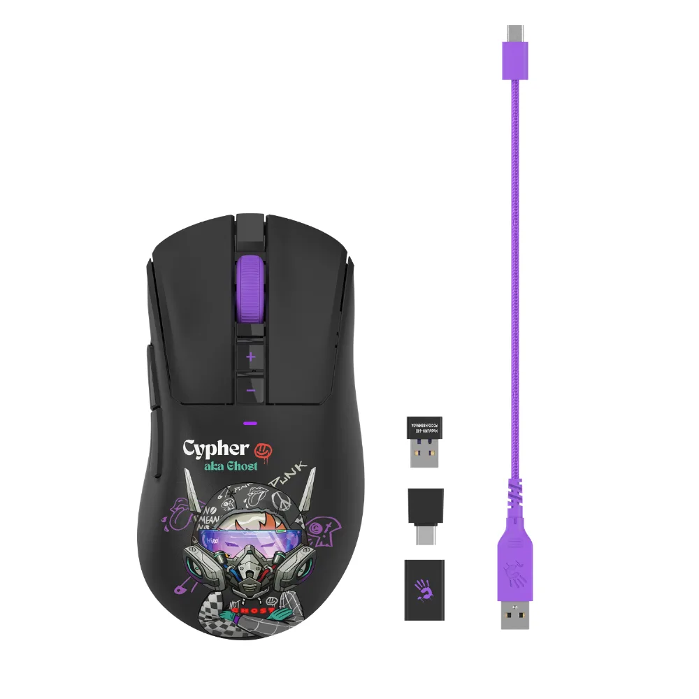 A4tech Bloody R73 Pro Cypher Ghost Геймърска безжична оптична мишка - Image 3