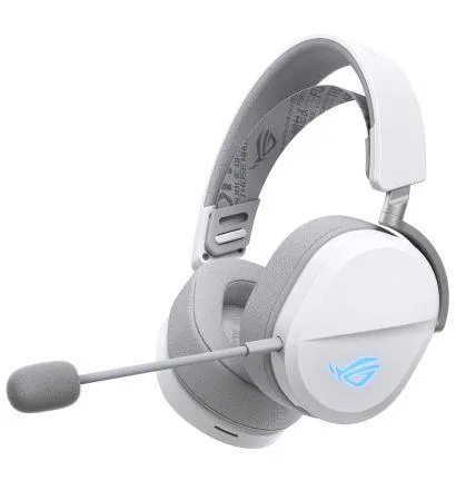 Геймърски безжични слушалки ASUS ROG Pelta White - USB-C Aura Sync RGB