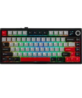 Aula геймърска механична клавиатура Wireless Gaming Mechanical Keyboard F75 MAX - Reaper Switch [Linear] (English US) Black