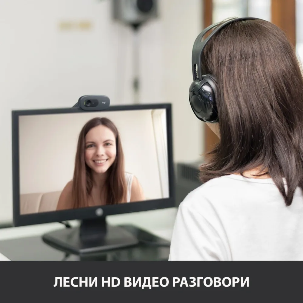 УЕБ КАМЕРА LOGITECH C270 HD USB - Black - PN 960-001063 - Image 6