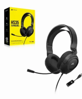 Alternative view от Геймърски слушалки с микрофон Corsair HS35 SURROUND v2 7.1 Dolby Audio 3.5mm/USB