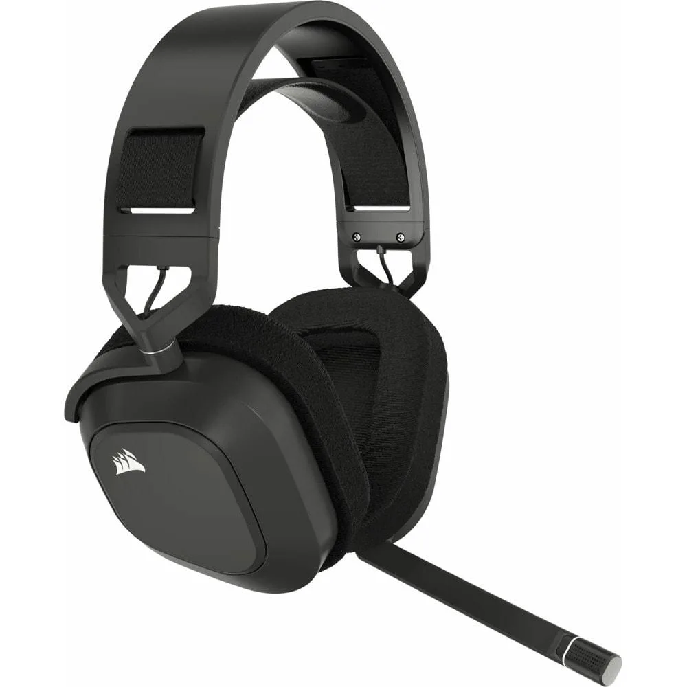 Геймърски слушалки с микрофон Corsair HS80 MAX Steel Grey безжични и блутут PC/PS5/PS4 - Image 4