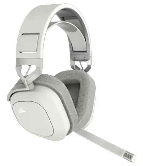 Геймърски слушалки с микрофон Corsair HS80 MAX White безжични и блутут PC/PS5/PS4 - Image 3