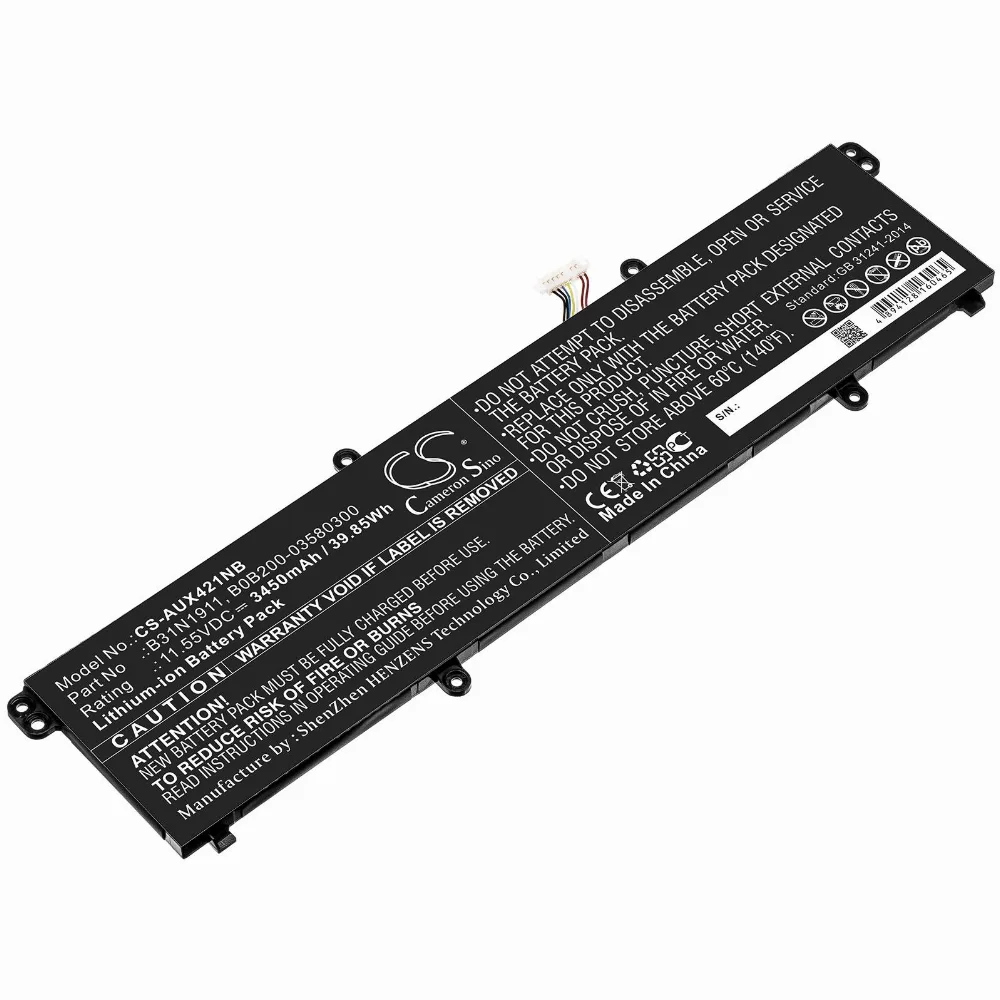 Батерия за лаптоп ASUS VivoBook Flip 14 TM420IA DB71, VivoBook 14 F413, B31N1911 LiPo 11.55V 3450mAh CAMERON SINO - Image 2