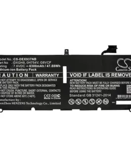 Батерия за лаптоп DELL XPS 13 2018 XPS 13 9370 0H754V DXGH8 LiPo 7.6V 6300mAh CAMERON