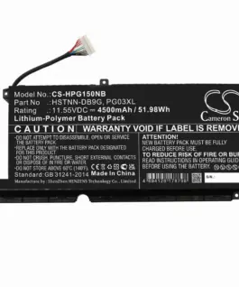Батерия за лаптоп HP GAMING PAVILION 15-DK0009NG Pavilion Gaming 16-A0006NM HSTNN-DB9G PG03XL LipO 11.55V 4500mAh CAMERO