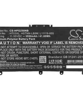 Батерия за лаптоп HP 14-CE1008TX 15-DA0128NIA HSTNN-DB8R HT03XL LiPo 1155V 3550mAh CAMERON