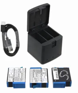 Зарядно за батерия за камери с три гнезда GoPro 9/ 10 / 11 / 12 With USB-C Cameron