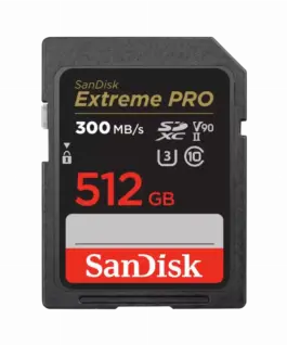 SanDisk Карта памет Extreme Pro SDXC 512GB 300MB/s V90 UHS-II