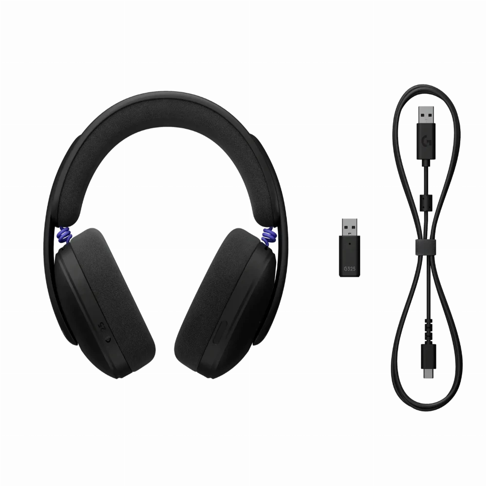 Геймърски слушалки Logitech G325 Ligthspeed Wireless, Микрофон, Черни - Image 5