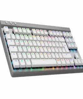 Безжична геймърска клавиатура Logitech G515 Lightspeed TKL White - Image 3
