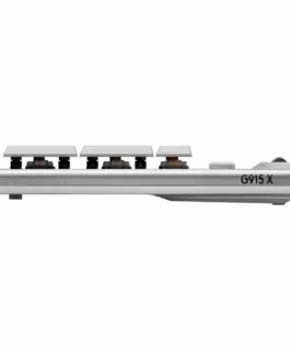 Безжична геймърска механична клавиатура Logitech G915X White Lightspeed – GL Tactile