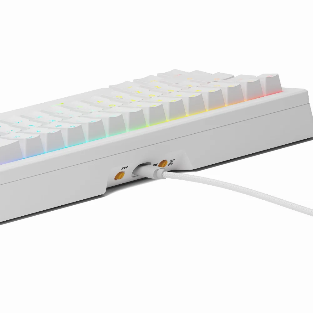 Геймърска механична клавиатура Glorious GMMK 3 65% White - Fox Linear Switches - Image 4