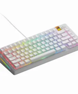 Alternative view от Геймърска механична клавиатура Glorious GMMK 3 HE 75% White - Fox HE Switches