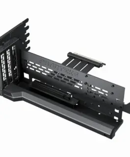 Phanteks Premium PCIe Gen 5 Vertical GPU Bracket DRGB with PCIe 5.0 Riser Cable - 220mm Black