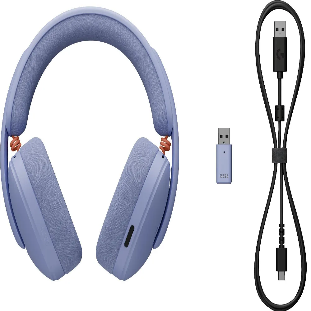 Геймърски слушалки Logitech G325 Ligthspeed Wireless, Микрофон, Лилав - Image 5