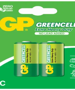 Цинк карбонова батерия GP R14 14G-U2 Greencell 2 бр. в опаковка BLISTER