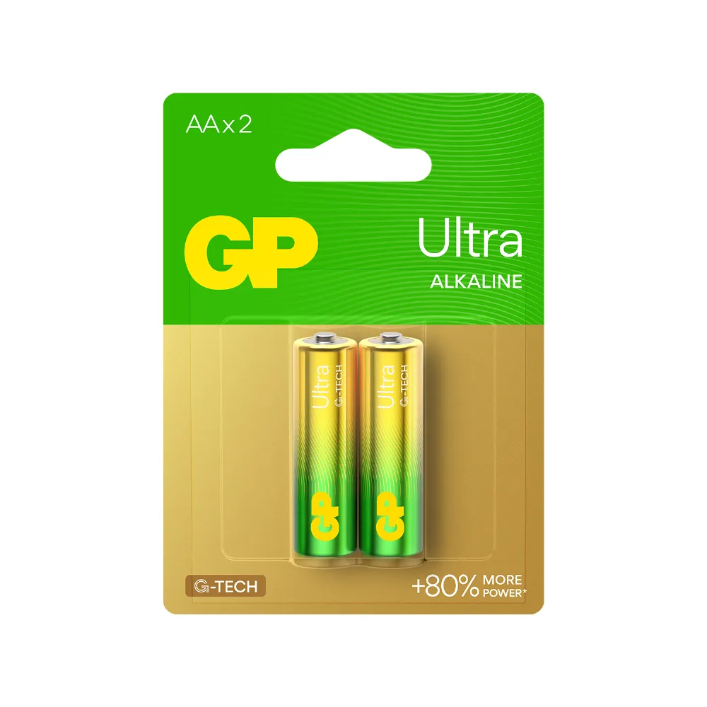 Алкална батерия GP ULTRA LR6 AA /2 бр. в опаковка/ 1.5V GP GP15AU