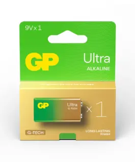 Алкална батерия GP ULTRA 6LF22 /6LR61 9V 1 бр. 1604AU21-SB1