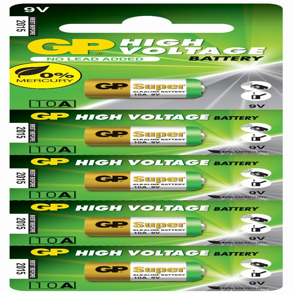 Алкална батерия GP А10 9V за дистанционни /5бр./pack цена за 1 бр./ - Image 3