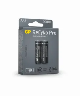 Акумулаторна Батерия GP R6 AA 2000mAh RECYKO + PRO 210AAHCB-EB2 NiMH /до 1500 цикъла/ 2 бр. в опаковка