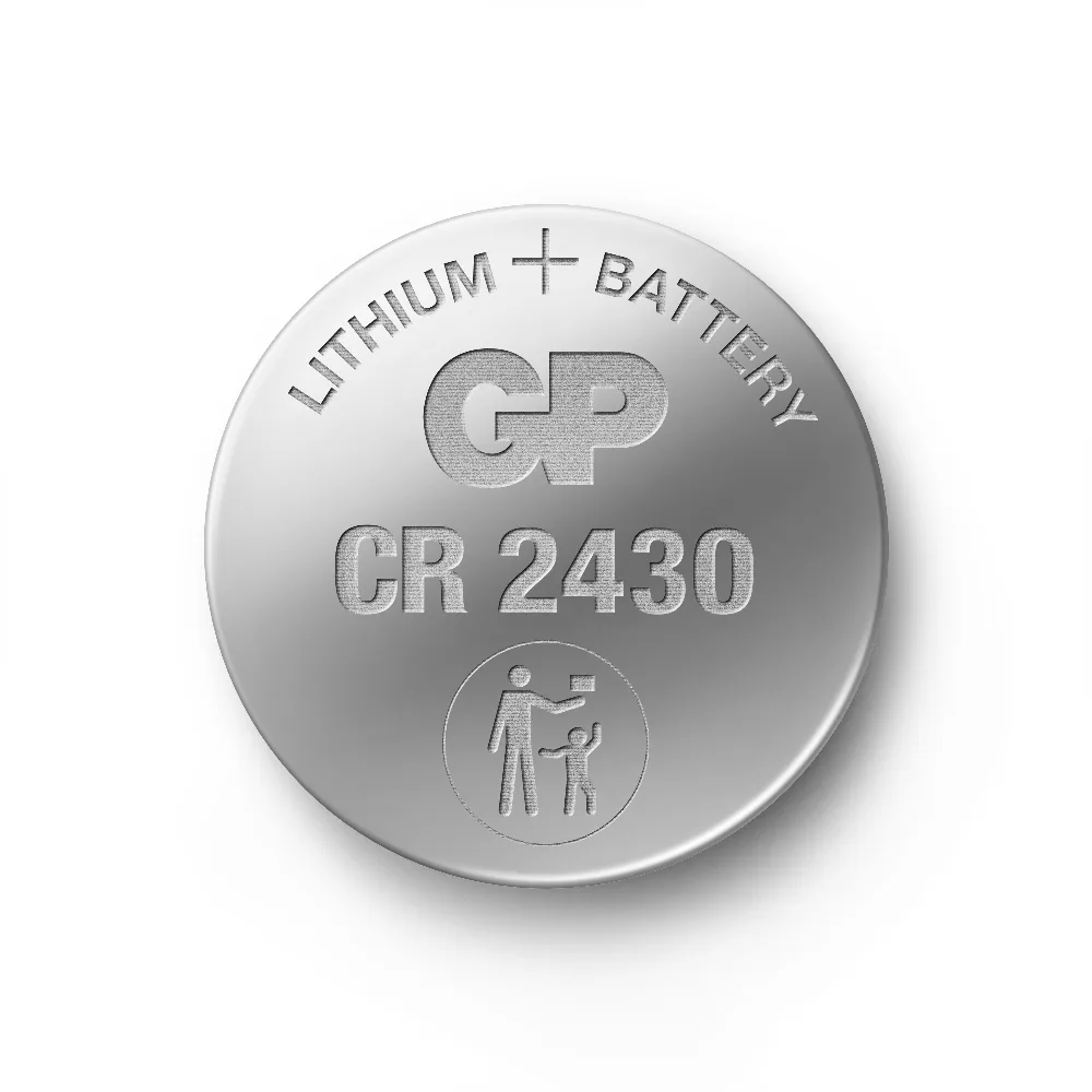 Бутонна батерия литиева GP CR2430, 3V, 5 бр. в блистер, цена за 1 бр. батерия - Image 2