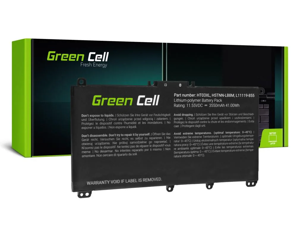 Батерия за лаптоп GREEN CELL HP 250 G7 G8 255 G7 G8 240 G7 G8 245 G7 G8 470 G7 HP 14 15 17 HP Pavilion 14 15 HT03XL L11