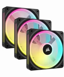 Вентилатор комплект 3 бр. Corsair Fan iCUE LINK QX120 RGB / CO-9051002-WW Black - PN