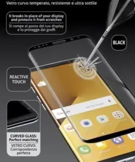 Извито стъкло Samsung Galaxy S8 Plus черно