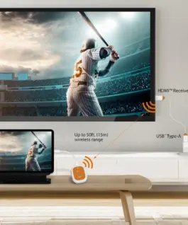 Alternative view от j5 create JVAW61 Screencast Безжичен USB-C към HDMI екстендер
