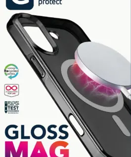 Alternative view of Калъф Gloss Mag за iPhone 16 черен