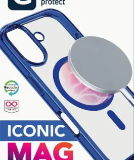 Калъф Iconic Mag за iPhone 16 Plus син