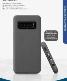 Sensation калъф за Samsung Galaxy S10 черен
