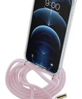 Калъф връзка за врат за iPhone 12 Pro Max Розов