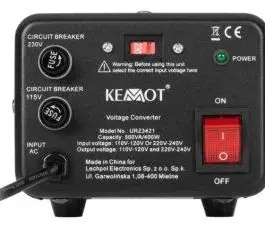 Alternative view of KEMOT волтов конвертор 220V / 110V 110V / 220V Up / Down 500VA 400W AC/AC URZ3421