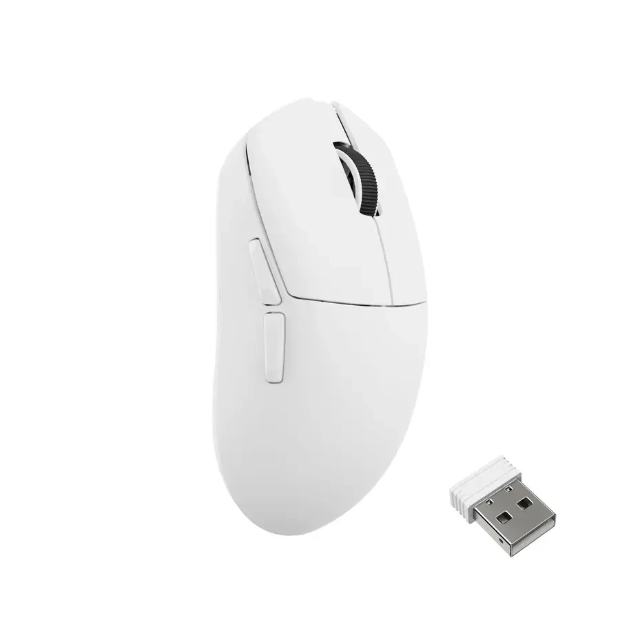 Геймърска Безжична мишка Lemokey G1 8K, Matte White - Image 2