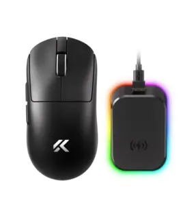 Alternative view of MCHOSE професионална геймърска мишка A7 V2 Ultra Black - Wireless Gaming Mouse - Dual 8K, Omron Mechanical