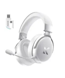 Alternative view of MCHOSE безжични геймърски слушалки Wireless Gaming Headphones - V9 Pro Icy White - Bluetooth , 2.4G