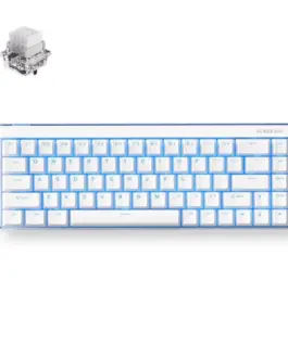 Alternative view от MCHOSE геймърска механична клавиатура Gaming Mechanical Keyboard Ace 68 Air - 8K, Mount Tai Magnetic Switch GT [Tactile] (English US), White