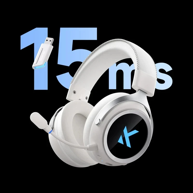 MCHOSE безжични геймърски слушалки Wireless Gaming Headphones - X9 Black - Bluetooth , 2.4G - Image 2