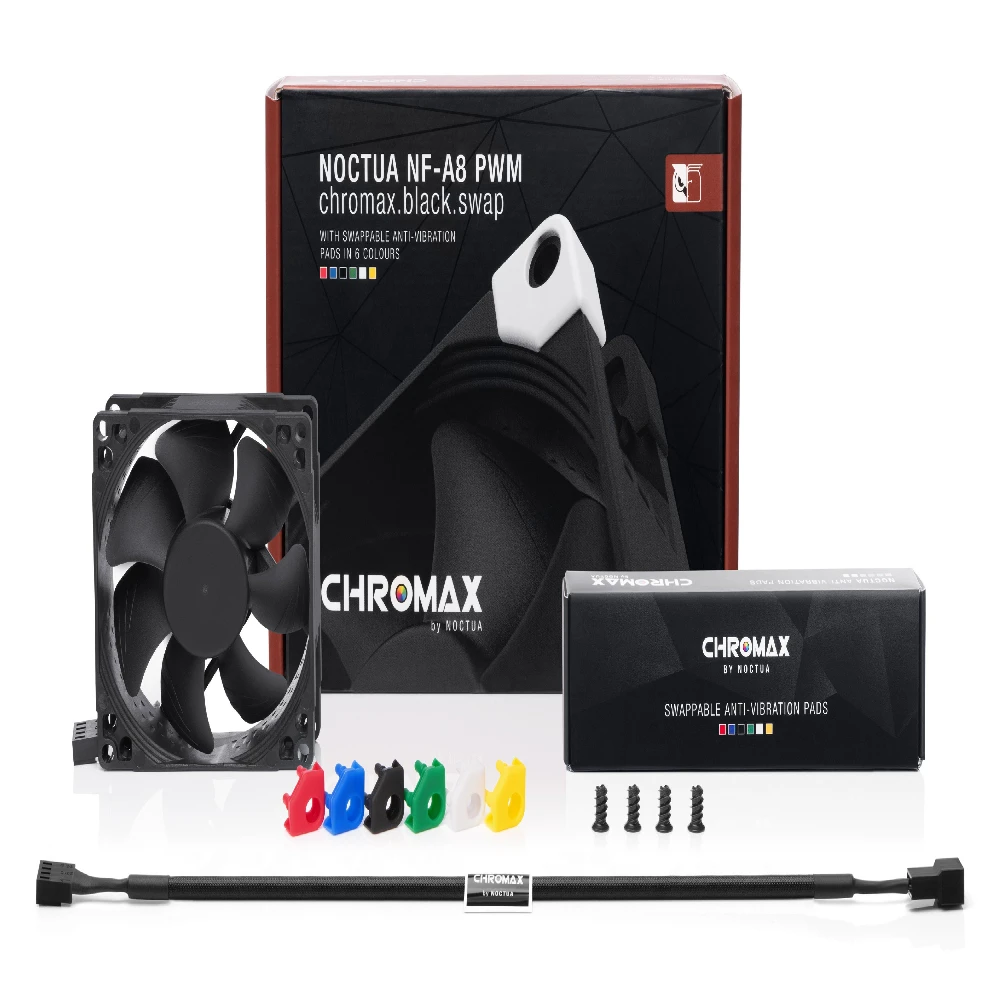 Noctua Вентилатор Fan 80mm NF-A8 PWM chromax.black.swap - Image 3