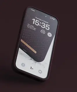 Njord Magsafe калъф кожа от сьомга за iPhone 14