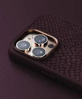 Njord Magsafe калъф кожа от сьомга за iPhone 14