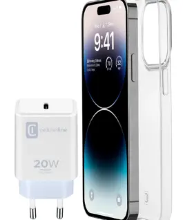 Пакет за iPhone 14 Pro Max- Зарядно USB-C 20W + калъф