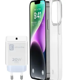 Пакет за iPhone 14 – Зарядно USB-C 20W + калъф