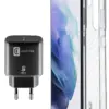 Пакет за Samsung Galaxy S22- Калъф + Зарядно 220V UBS-C 25W