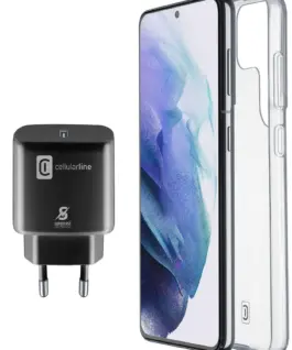 Пакет за Samsung Galaxy S22 Ultra - Калъф + Зарядно 220V UBS-C 25W
